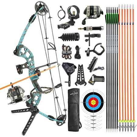 AMEYXGS Archery Bowfishing Compound Bow Kit For Bowfishing Arrow Right & Left Hand