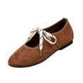 thumbnail image 2 of Willtoo Ballet Flats for Women with Bow, Comfortable Round Toe Shoes with Cross Straps, Slip On Mary Jane Fashion Flats Shoes Non-Slip Sole Lightweight Walking Shoes, 2 of 3