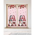 thumbnail image 2 of Pink Valentine's Day Window Privacy Film Stained Glass Window Film Decorative Windows Cover Static Windows Cling for Glass Door Gnomes Red Roses Romantic Love Heart Stickers for Bathroom 23.6"x59", 2 of 7
