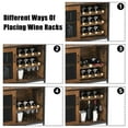 Bar Storage with Removable Wine Rack, Wine Bar Buffet