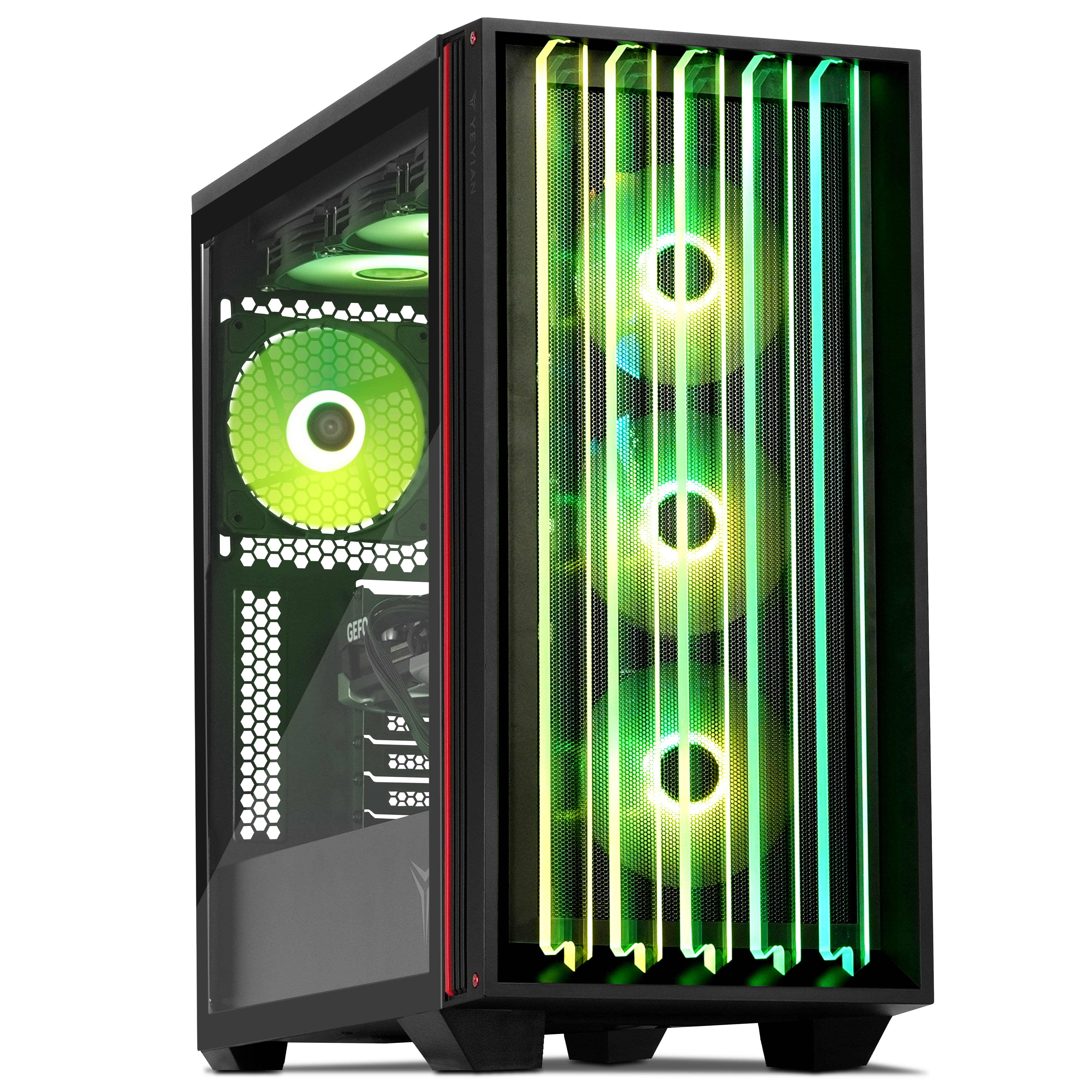 YEYIAN Gaming Desktop PC. AMD RYZEN 7 7800X3D, Nvidia GeForce RTX 5090 32GB VRAM GDDR7, 360mm AIO, 2TB NVMe, 32GB 6000MHz, 1000W PSU Windows 11 Home - YPA-MS780DC-5901N