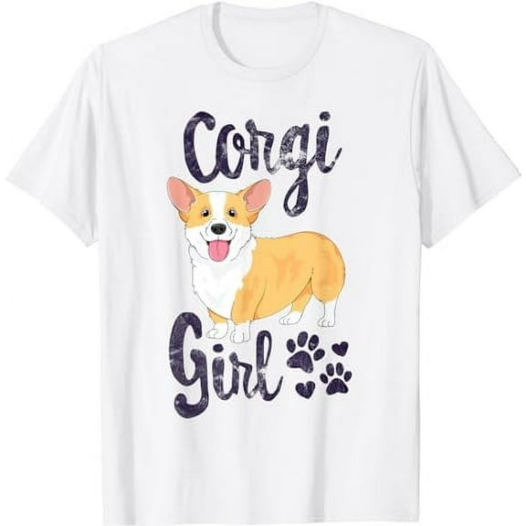 Corgi Girl T-Shirt Women Puppy Mom Dog Mama Lover Gift T-Shirt