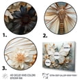 thumbnail image 3 of Designart "Pearl Slate Butterfly Delicate Designs" Animals Floater Framed Wall Art Living Room, 3 of 7