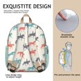 thumbnail image 5 of Lightweight Wild Horse and Unicorn Print Backpack, Small Travel Bag with Rainbow and Flower Designs for Horse Lovers, 5 of 6