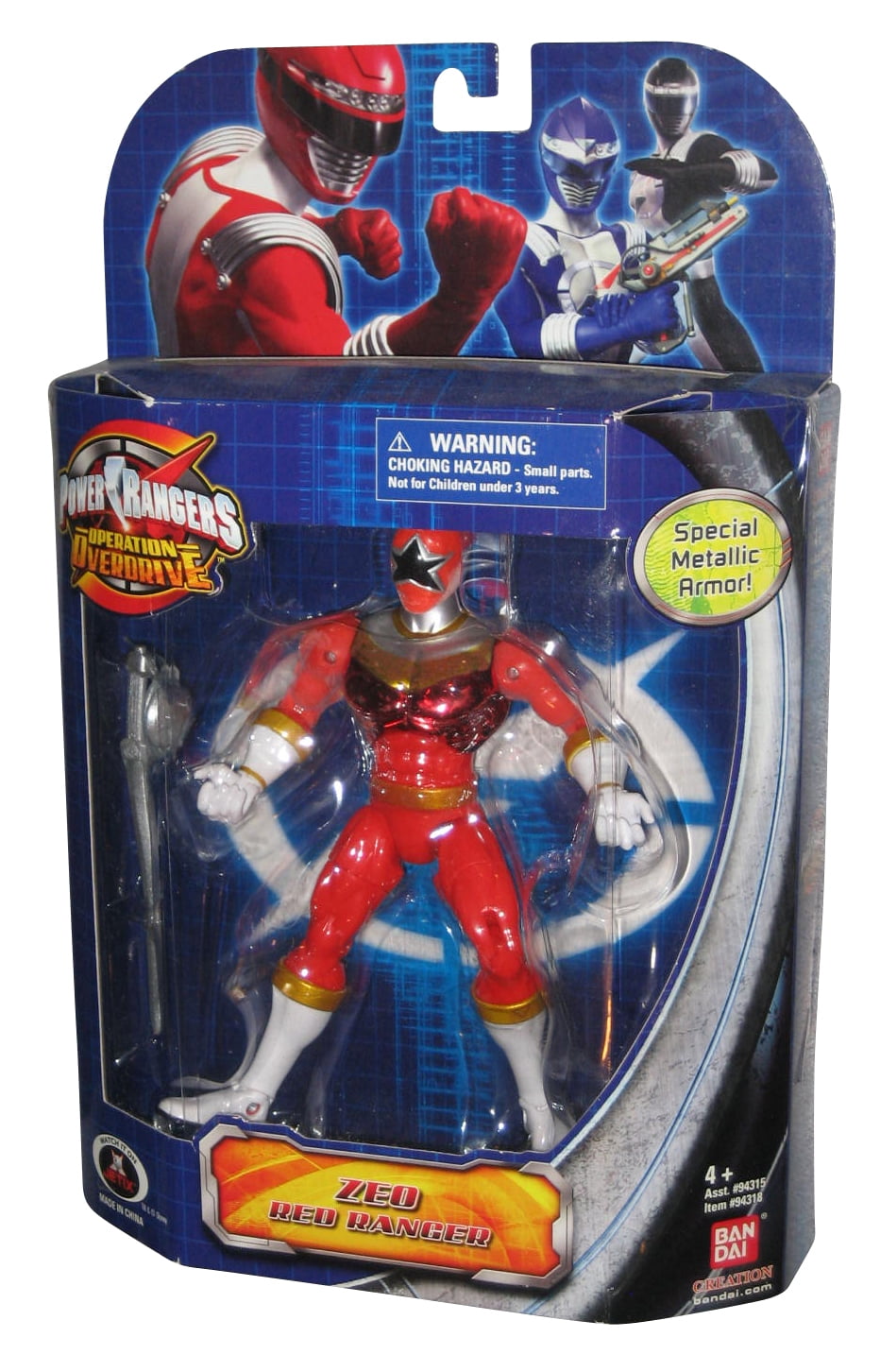 Power Rangers Operation Overdrive Zeo Red Ranger Figure w/ Special Metallic Armor - Walmart.com