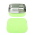 thumbnail image 1 of 3 Compartments Lunch Box, 304 Stainless Steel Food Salad Storage Container For Office School Adults Kids, 1 of 8