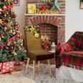 thumbnail image 4 of Christmas Chair Covers, Dining Chair Covers, Stretch High Back Chair Covers for Christmas Decor, Multicolor Polyester Full Cover Chair Slipcovers, 4 of 6