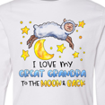 thumbnail image 4 of Inktastic I Love my Great Grandpa to the Moon and Back Cute Sheep Long Sleeve Youth T-Shirt, 4 of 5