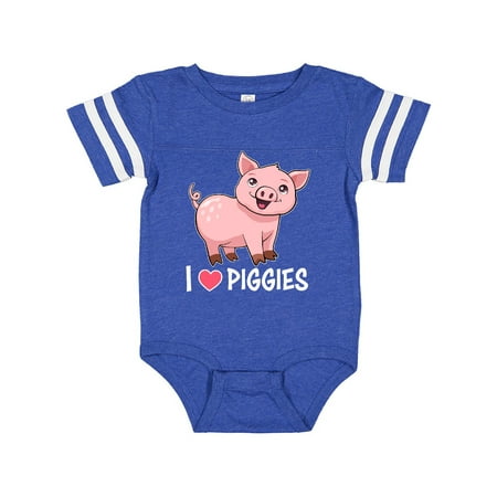 

Inktastic I Love Piggies- cute pig Gift Baby Boy or Baby Girl Bodysuit