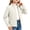 Kids Jacket - White, variant on Samdudou Girls Fleece Jackets Stand Up Collar Zip Tops Fall Winter Warm Outerwear Cozy Plush Coat Long Sleeve Casual Layering Play School Holiday Clothing Size 8-15 Years