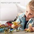 thumbnail image 2 of GuassLee 6 Pack 7" Plastic Realistic Dinosaur Figure Toys, Kids and Toddler Education, 2 of 8