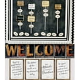 thumbnail image 4 of Schoolgirl Style Rustic Welcome Bulletin Board Set—Farmhouse Welcome Sign Letters, Industrial Chic Posters, 4 of 5