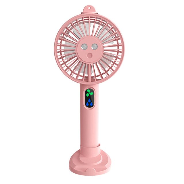 Ventilador de cuello colgante de refrigeración por pulverización USB, ventilador de pulverización de pantalla Digital, ventilador eléctrico pequeño portátil, aire acondicionado Fivean unisex