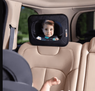 Nuby x Safe in the Seat Soft Fabric Backseat Baby View Mirror