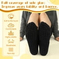thumbnail image 4 of Bocaoying 8 Pairs Pilates Socks for Women, Yoga Socks with Grips for Barefoot Workout, Women Size 6-9, Non Skid Barre & Hospital Ankle Socks, 4 of 7