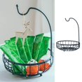 thumbnail image 3 of Iron Fruit Basket Bowl Countertop for kitchen fruit storage Banana Hanger Storage Blue Large, 3 of 9