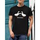 thumbnail image 1 of Camiseta con estampado gráfico de "Pies de gallina" y gansos de dibujos animados, diseño novedoso para hombre, camisetas casuales y cómodas para el verano, ropa para actividades diarias, camisetas de, 1 of 7