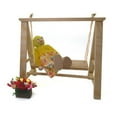 thumbnail image 5 of 1Pc Mini DIY Swing Ornament Exquisite Outdoor Garden Furniture Set Creative Wooden Household Decor (Wooden Lubricious), 5 of 6