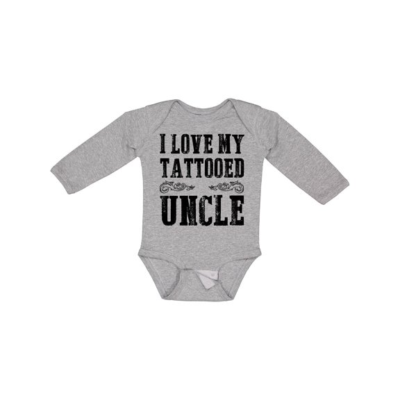 Inktastic I Love My Tattooed Uncle Boys Long Sleeve Baby Bodysuit