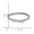 thumbnail image 4 of Sterling Silver Stackable Expressions Rhodium Channeled Ring, 4 of 5