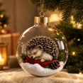 thumbnail image 4 of Qwtwty Glowing Christmas Ball Ornaments, Shatterproof Mini Clear Christmas Themed Hanging Pendants for Xmas Tree Holiday Party Decor, 4 of 7