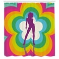 thumbnail image 3 of Ambesonne Psychedelic Shower Curtain, Flower Woman Dance, 69"Wx75"L, Multicolor, 3 of 3