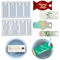 Kripyery Name Plate Resin Mold for Cup Lid Reusable Nonsticky Easy