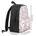 thumbnail image 3 of Zufioo Cute Bow Tie Pattern Adult Backpack,Wear-resistant and Breathable Multi-pocket Backpack, Suitable for Travel, Business and Outdoor Activities, 3 of 9