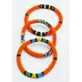 thumbnail image 6 of Set of 3 Handmade Boho Crochet Glass Beaded Roll-On Bracelets from Nepal | Women’s Fashion Jewelry Accessories for Daily Wear, 6 of 6