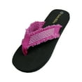 thumbnail image 2 of Women's Fashion Strap Casual Thongs Flat Flip Flop Light Weight Sparkling Sandal Flip Flops Slipper, 2 of 6
