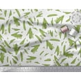 thumbnail image 3 of Soimoi White Heavy Satin Fabric Green Peas Vegetable Decor Fabric Printed Yard 54 Inch Wide, 3 of 3