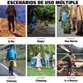 thumbnail image 3 of Mosqueton Llavero de Aluminio, Clips de mosquetón de Doble, Multifuncional Mosquetones de Servicio Pesado Gancho para Acampar Al Aire Libre Senderismo, Columpio, Cuerdas, Botellas de Agua, 3 of 4