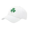 thumbnail image 1 of GDREDA Sun Hats for Men Three Leaves Pattern Baseball Cap Tongue Outdoor Sun Hat，White, 1 of 4