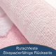 thumbnail image 3 of Alfombrilla de baño antideslizante CHAO microfibra suave 50 x 80 cm color beige flores blancas, 3 of 5