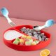 thumbnail image 2 of Juego De Cuchara Y Tenedor De Silicona Para Bebés, Cubiertos De Alimentación De Animales De Dibujos Animados Para Niños Con Caja De Almacenamiento De 2 Piezas Yuarrent BA001305-00, 2 of 6