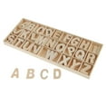 thumbnail image 3 of 156pc Set Wooden Letter Wood Upper Case Letters Alphabet for, 3 of 8