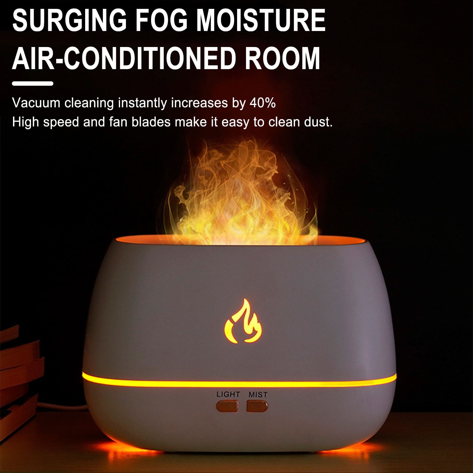 BOBOMOTI Humidifiers for Home Cool Mist Top-Fill Ultra-Quiet Humidistat for Baby Nursery Plants Aromatherapy Diffuser Clearance