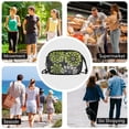 thumbnail image 7 of FORMRS Mini Crossbody Bag for Women Adjustable Shoulder Rope Travel Casual Phone Purse, Gray Floral, 7 of 7