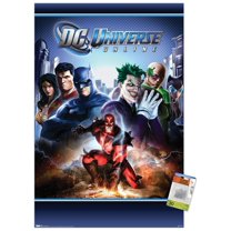 DC Comics Video Game - DC Universe Online - Key Art Wall Poster with Push Pins, 22.375" x 34"