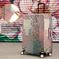 thumbnail image 4 of Pioneer Flower Floral Print Pattern Luggage Cover Fashion Suitcase Cover Baggage Covers Fit 25-28 Inch Luggage (Go Travel), 4 of 5