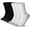 3black+3white, variant on No Show Socks Womens Athletic Cushioned Low Cut Sports Running Ankle Socks for Women 6 Pairs