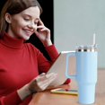 thumbnail image 5 of Water Bottle - Leakproof, Insulated Water Bottle with Handle and Straw - Leakproof Coffee Cup for Home, Office, Car, Travel, Sport, 5 of 5