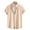 Khaki, variant on Men's Casual Button-Down Shirt with Short Sleeve, Breathable Comfort Fit Shirt for Men, Khaki, M