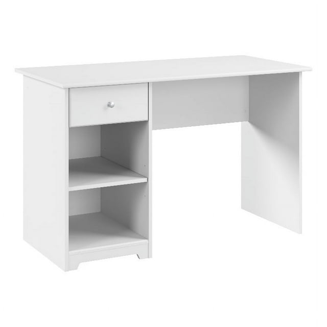 Bush Furniture Cabot 48W Computer Desk with Storage in White - Engineered Wood