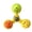 yellow, variant on Bird Perch Toy, Rotating Balls, Bell for Parakeets, Budgies, Cockatiels, Parrots, Conures, Lovebirds , 1pcs