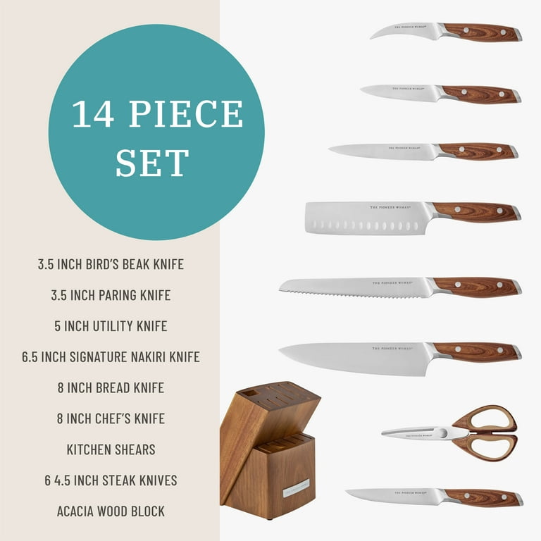 Free Shipping! The Pioneer Woman 14-Piece Knife Block Set with