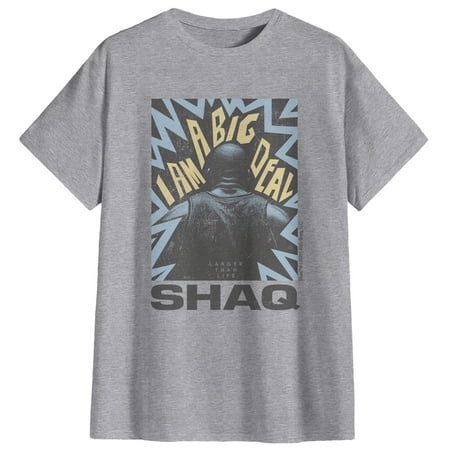 Shaquille O'Neal I Am A Big Deal Shaq Youth Graphic T-Shirt (Sport Grey, S-XL)