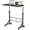 Black, variant on WoofPaw Adjustable 31.5" Adjustable Height Mobile Desk with Locking Wheels & Pin-Lock – Height-Adjustable Standing Desk– Heavy-Duty Portable Workstation for Small Spaces & Home Office,Black