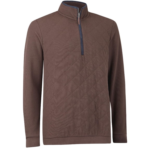 Ashworth Pima Cotton Quilted Pique 1/2 Zip Pullover