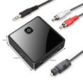 thumbnail image 1 of Transmitter Receiver Wireless Adapter Bluetooth 5.0 Low Latency 3.5mm AUX Jack Optical SPDIF Audio Adapter For PC TV Car Speaker, 1 of 9